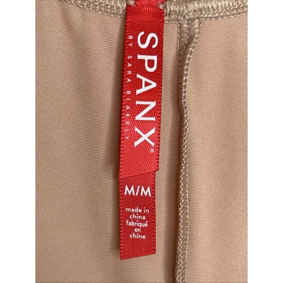 Spanx Smartgrip Open Bust Slip Tan Size Medium Full Shaping Control Slip - Picture 4 of 6